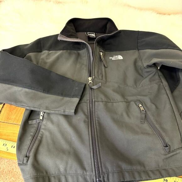 The North Face Kids MEDIUM Black Gray Jacket Coat Girl Boy Rain Snow - Picture 5 of 11